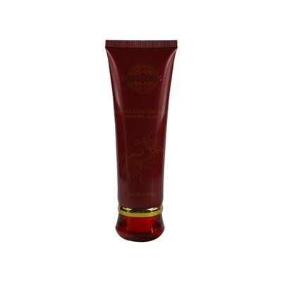 Custom empty soft cosmetic hand cream packaging squeeze round tube yellow